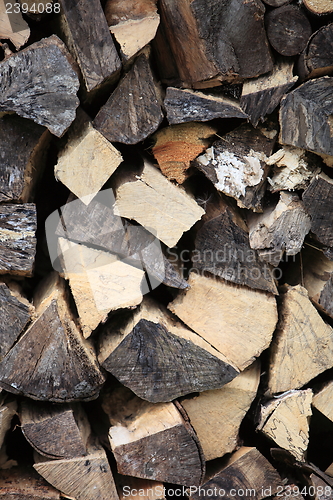 Image of Stockpile of chopped wood