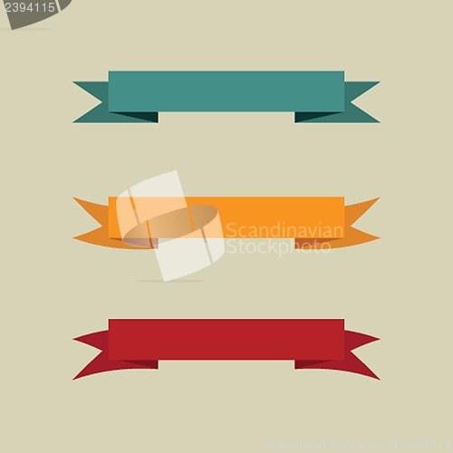 Image of Set of vintage banners. Vector illustration.