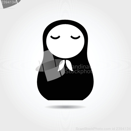 Image of Concept russian matrioshka doll. Woman.