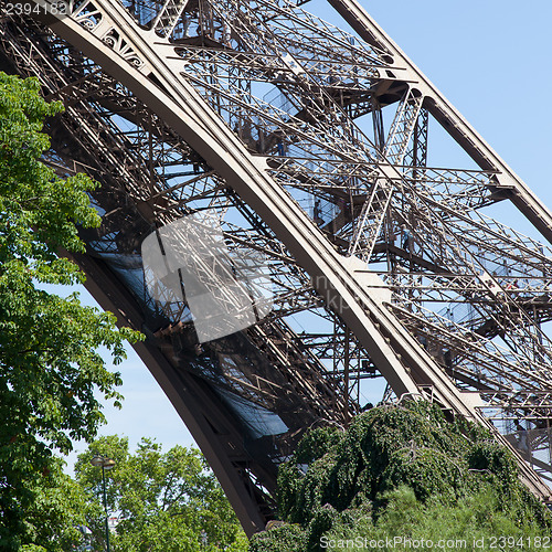 Image of View on the Eiffel tower