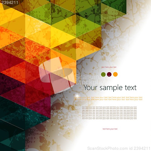 Image of Colorful abstract geometric background
