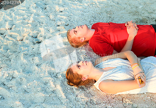 Image of Lying on sand