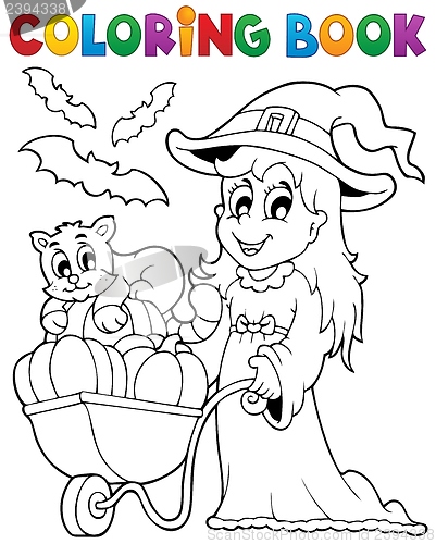 Image of Coloring book Halloween image 2