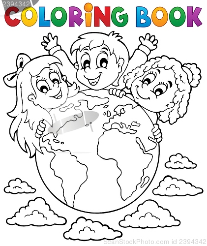Image of Coloring book kids theme 2