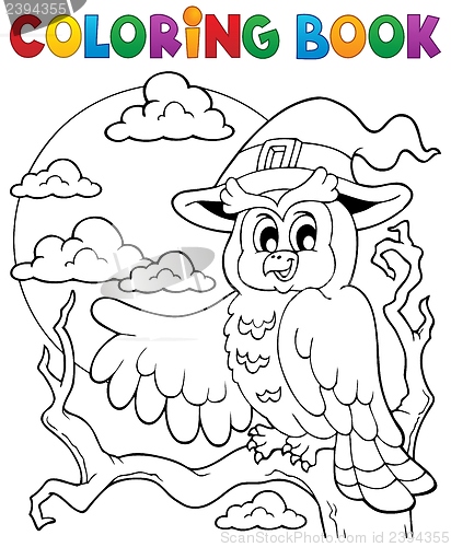 Image of Coloring book Halloween owl 1