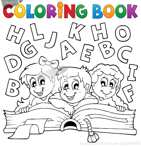 Image of Coloring book kids theme 5