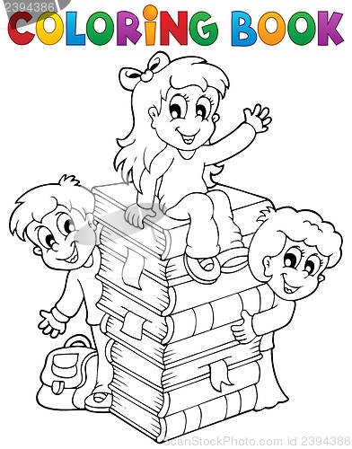 Image of Coloring book kids theme 4