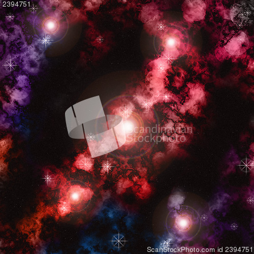 Image of colorful nebula