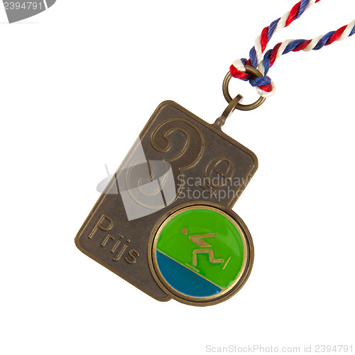 Image of Old medal isolated