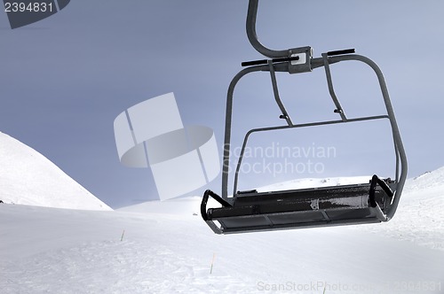 Image of Chair-lift close-up view