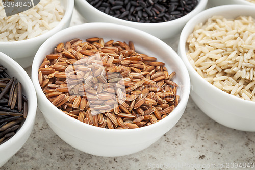 Image of brown rice grain