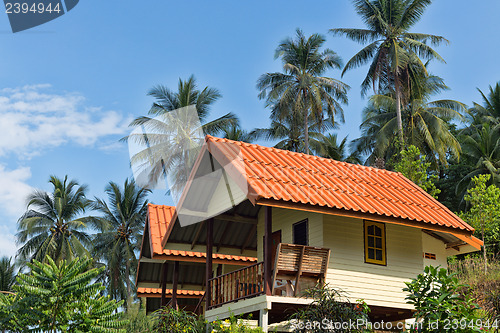 Image of beautiful bungalow resort in jungle, Koh Chang, Thailand