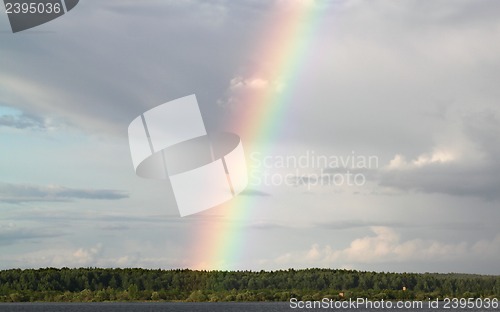 Image of Multi-colored rainbow in the sky