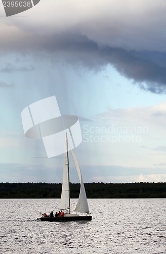 Image of sailboat on the river