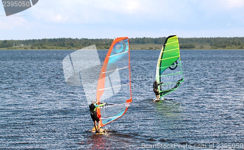 Image of Windsurfing on the Volga River