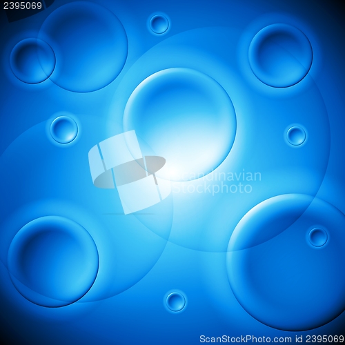 Image of Elegant vector blue template