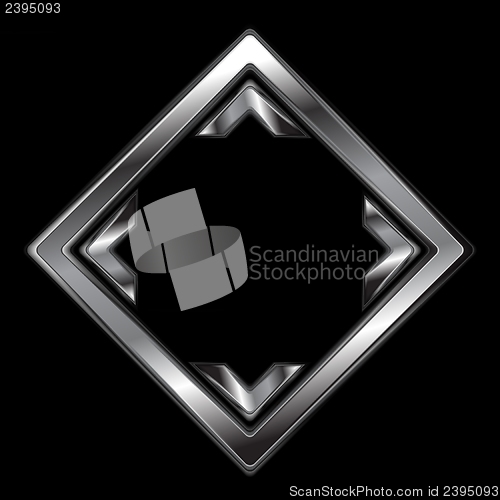 Image of Abstract metallic square shape