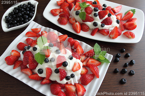 Image of Dessert with strawberries