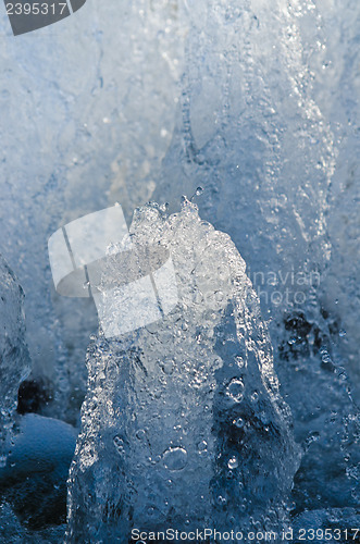 Image of The raging water, close-up  