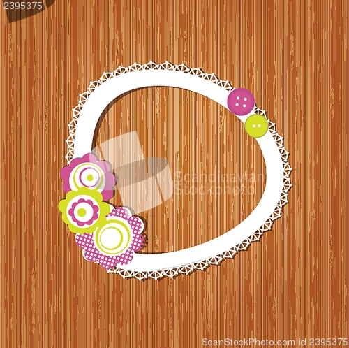 Image of Vintage vector frame on  beautiful background