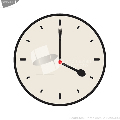 Image of Vector old vintage clock face