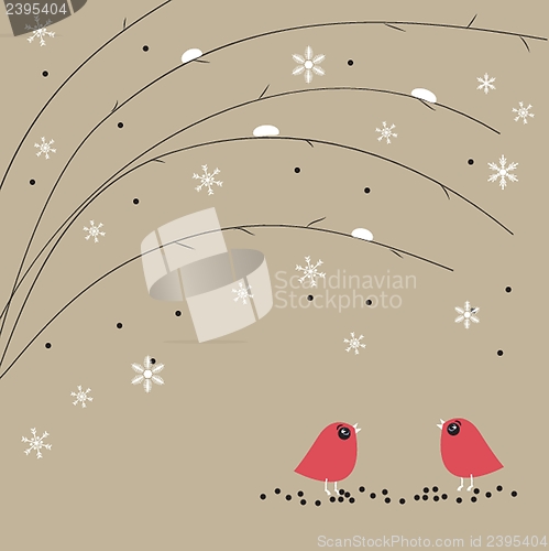 Image of Christmas card with holiday elements.