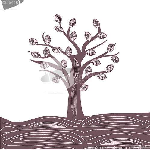 Image of Stylized vector tree
