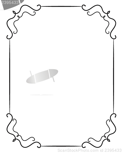 Image of Vintage vector frame on  beautiful background