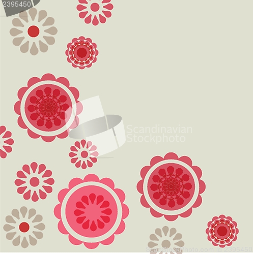 Image of Retro card with vintage rose