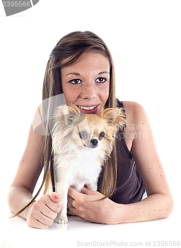 Image of girl and chihuahua