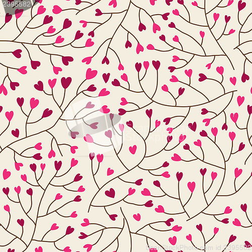 Image of Floral seamless pattern in vector.