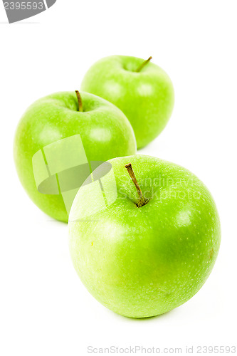 Image of Three green apples