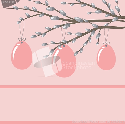 Image of Easter card with hand drawn eggs