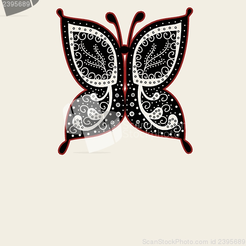 Image of Various vector butterflies on  background