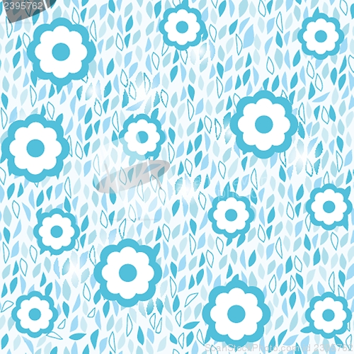 Image of Cute seamless floral pattern background