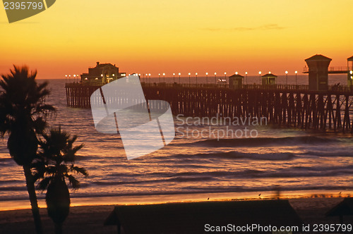 Image of Pier at sunset