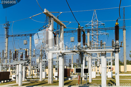 Image of view to high voltage substation