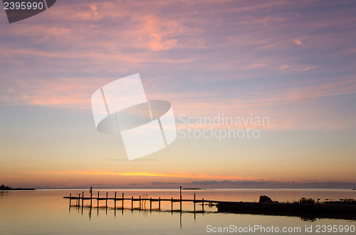 Image of Evening light over bath pier