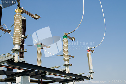 Image of view to high-voltage substation