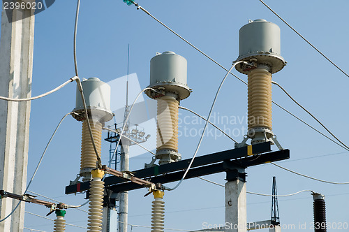 Image of view to high-voltage substation