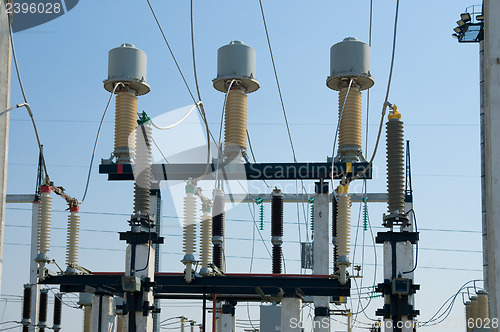 Image of view to high-voltage substation