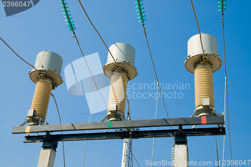 Image of view to high-voltage substation