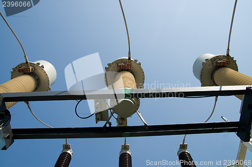 Image of view to high-voltage substation