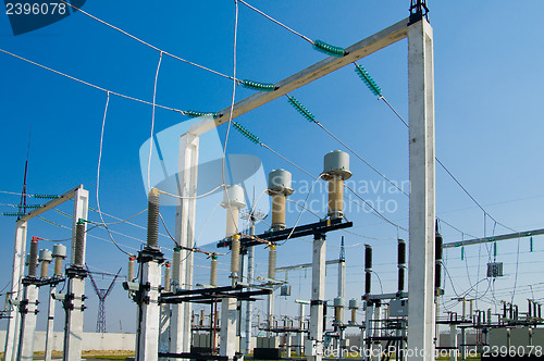 Image of view to high-voltage substation