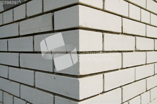 Image of white brick wall as background