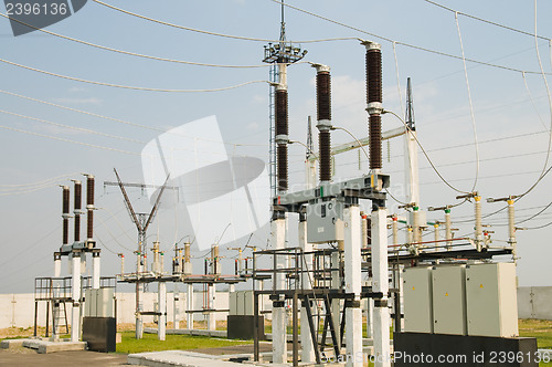 Image of view to high-voltage substation