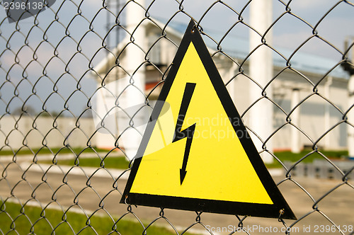 Image of high voltage warning sign