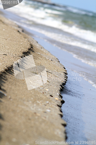 Image of abstract view of sea shore