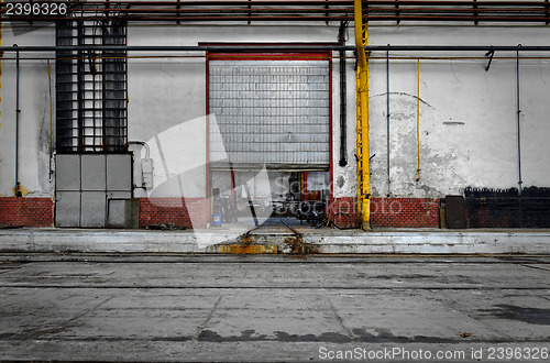 Image of Industrial door of a factory