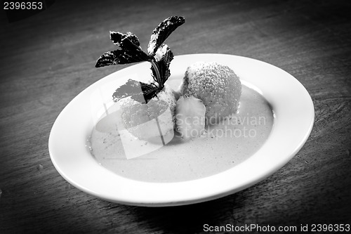 Image of Delicious hungarian dessert closeup